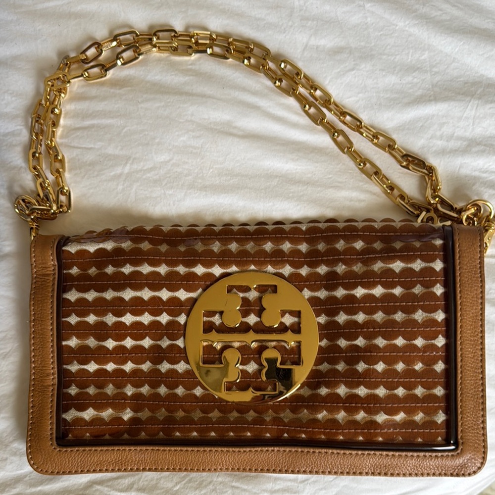 Tory Burch Brown and Gold Women's Bag